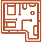 Floor plan layout illustration